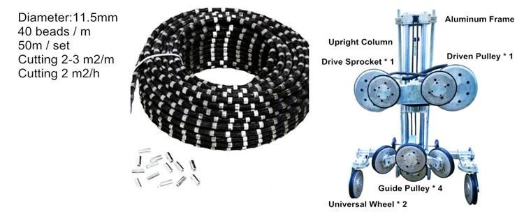 Diamond Wire Saw for Granite and Diamond Wire Saw Machine