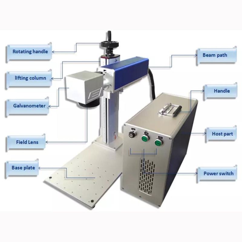 High Quality Multifunctional 30W Desktop Split Case Optical Fiber Cabinet Firber Laser Engaving Laser Machine for Laser Marking
