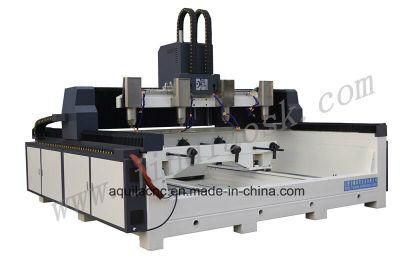 Amazing Six Heads /Our Heads/ Eight Heads Bd2512r/Bd3012r 4D/3D Rotary Stone/Marble CNC Machine for Marble Pillars China