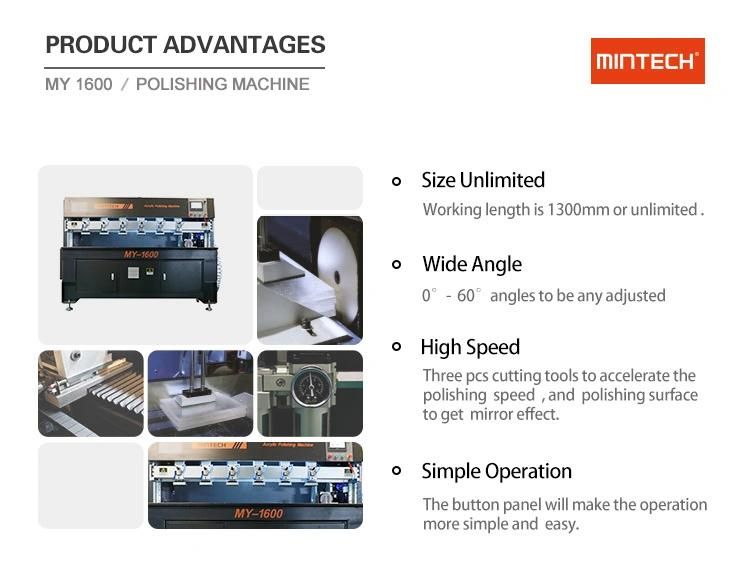 High Precision 7000-9000rpm Three Blade Acrylic Polishing Machine