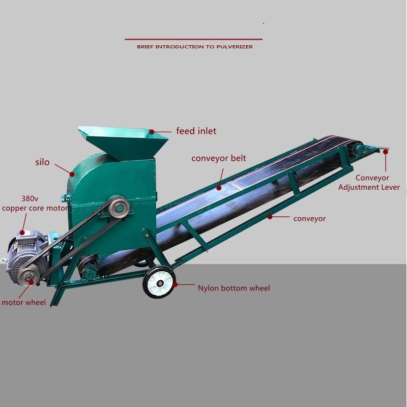 Hot Sale Cobblestone Bricks Grinder /Construction Waste Ore Disintegrator/Fertilizer Nursery Soil Crusher Seeding Soil Breaker