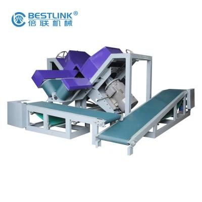 Dual Blade Cutting Thinstone Veneer Saw Machine for Corners Stone