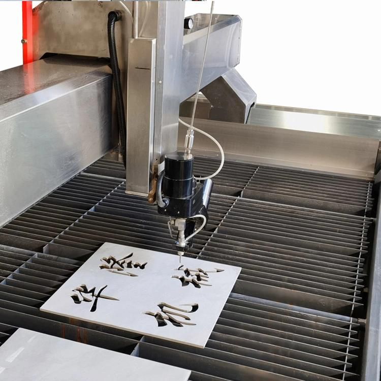 Hualong Stonemachinery 5 Axis CNC Waterjet Cutting Machine Price for Stone Marble Granite Ceramic Glass Tile