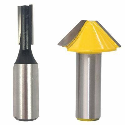1/2 Flat-Bottomed V Knife, Mortise and Tenon Knife, Woodworking Cutter, Router Bit Set