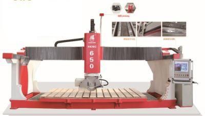 Hualong Machinery 5 Axes Bridge Saw Stone Cutting Machine with CNC Control System in America and Italy