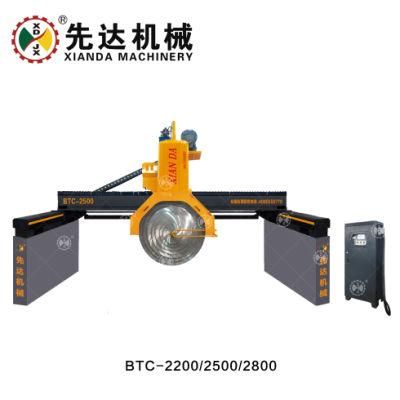 Btc-2500 Xianda Slide Plate Thick Granite Stone Block Slab Cutting Machine