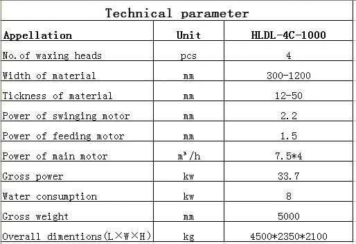 Stone Machine Stone Waxing Machine for Granite Slabs, Minicrystal and artificial Stone Slabs