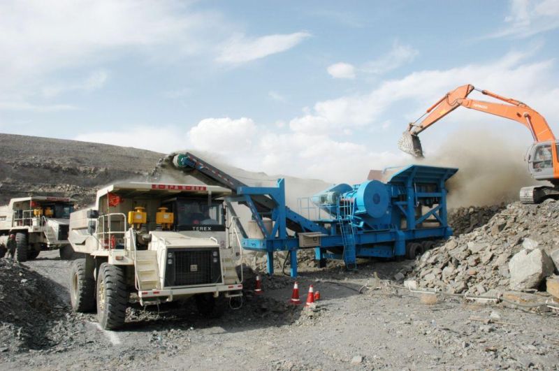 Trailer-Mounted Mobile Crushing Plant for Granite/Basalt/Riverstone/Construction Waste