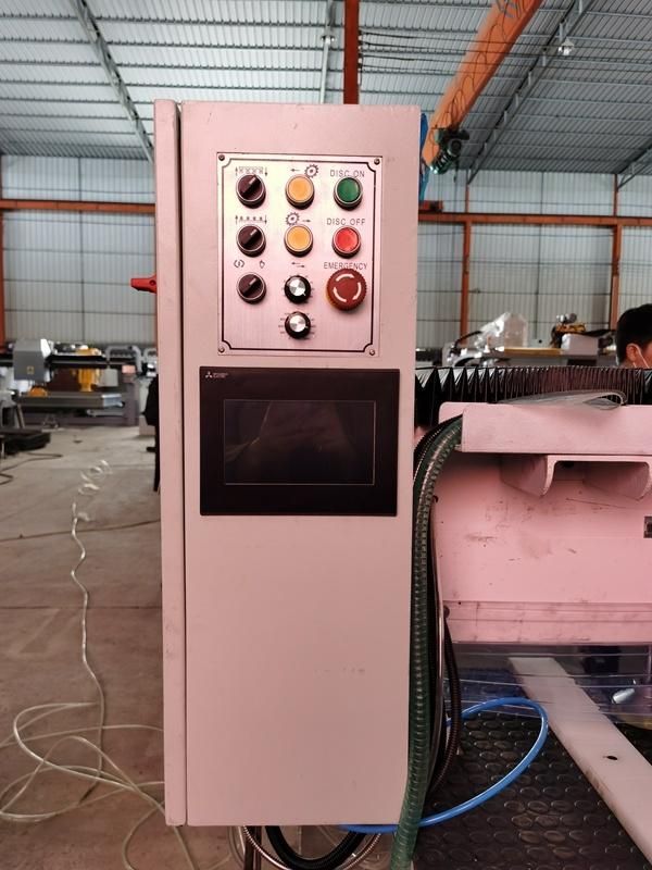 Hualong Stone Fully Automatic CNC Edge 45 Degree Miter Stone Cutting Machine / Rock Slab Chamfering Machine for Granite and Marble Tile Machinery