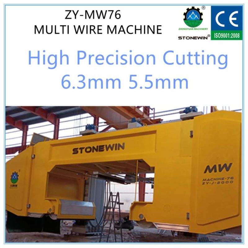 5.5mm 6.3mm Luxury Stone Processing Multi Wire Machine