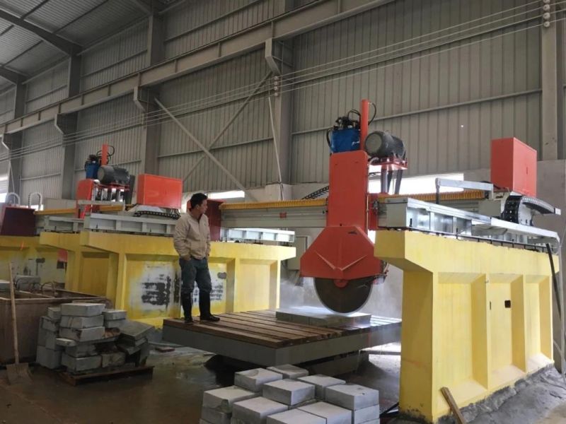 Auto Marble Bidge Saw Laser Granite Stone Cutting Processing Machine