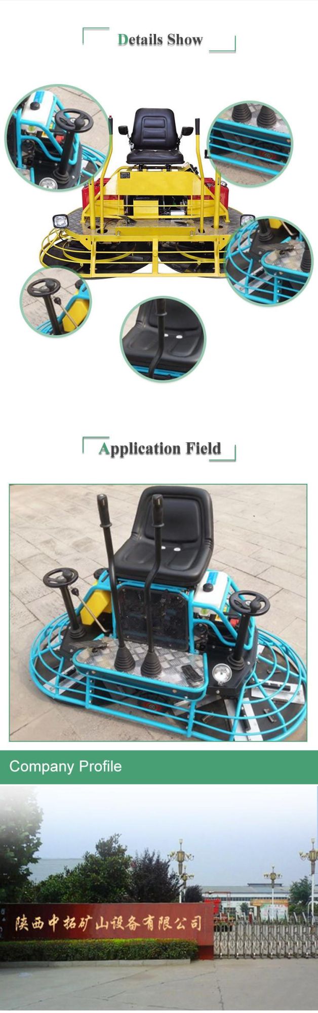 Machine Trowel Construction Tool Cement Floor Finishing Polishing Machine Concrete Power Trowel Machine