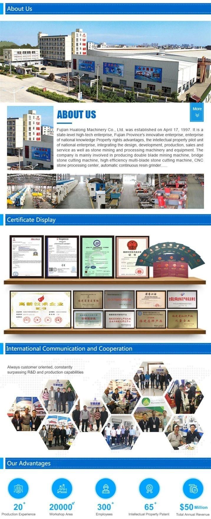 More Efficiency Selected Machinery, 450mm Stone Cutting Machine with Laser, Automatic Siemens PLC Control System, 0 to 45 Degree Saw Blade Tilting for Slab Cut