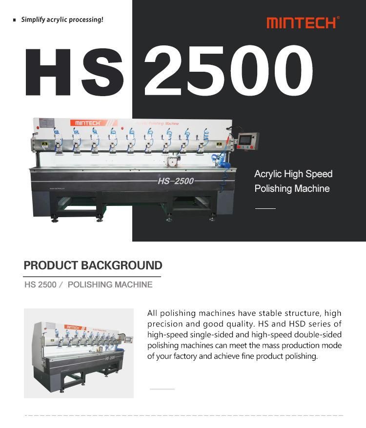 Glass Polishing Machine Auto Diamond Polish Machine (HS-2500)