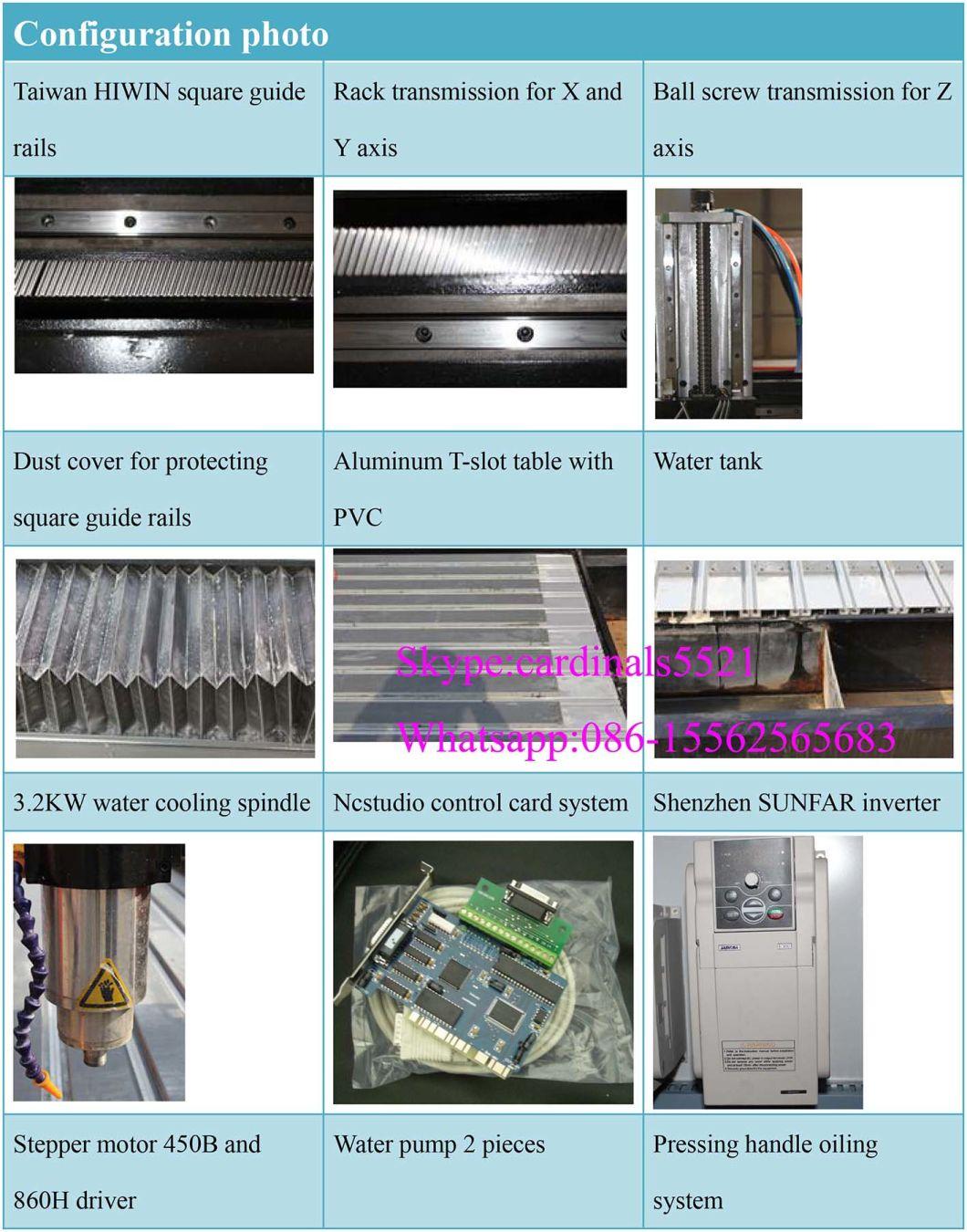 4 Axis Stone 3D CNC Router for Exporting