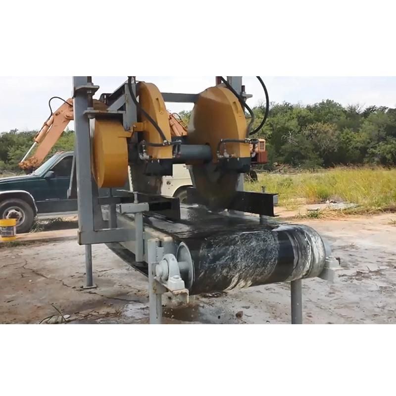 Double Group Cutting Blades Stone Tile Cutter Continuous Double Blade Cutter