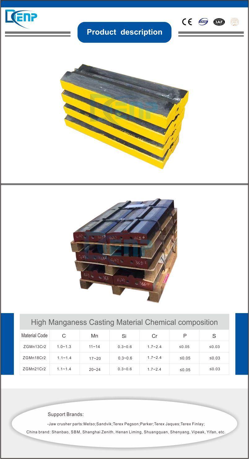 Denp Impact Crusher Spare Plate Liner