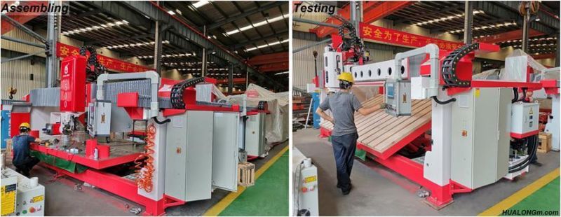 Hualong Stone Machinery Hsnc-500 Marble CNC 3 Axis Stone Cutting Machine for Kitchen Bathroom Countertop Funeral Arts
