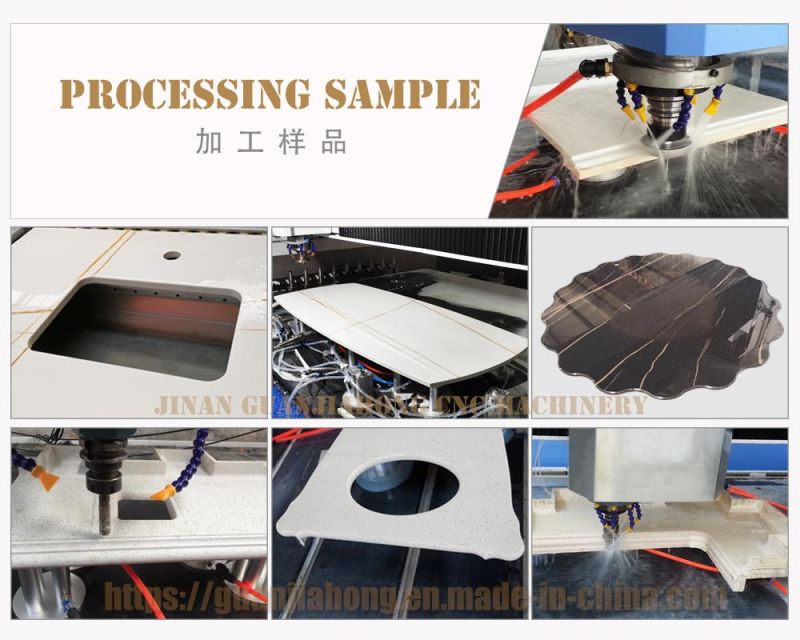 Sintered Stone, Artificial Stone CNC Cutting Machine, Atc Stone CNC Router for Water Sink Coutertop, Table, Backgroud Wall, Stair