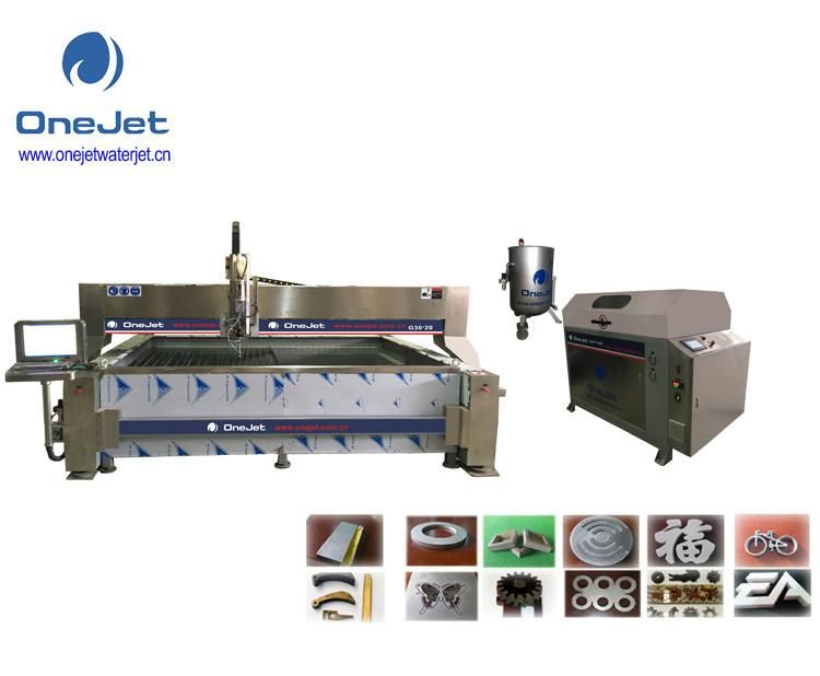 Onejet-G3020 Waterjet with Kmt H2O Jet50 Pump for Stone Cutting