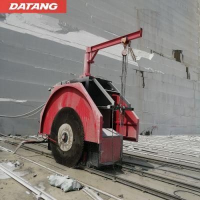 Quarry Mining Granite Marble Raw Stone Block Cutter with Rail