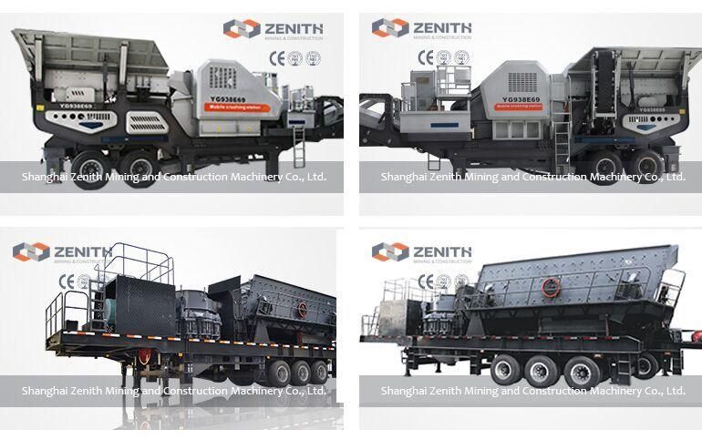 ISO Certification Mobile Stone Crushing Machine, Portable Rock Crusher on Trailer