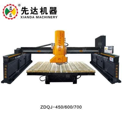 Xianda Stone Machinery Hlsq-700 Infrared Granite Marble Bridge Saw Cutter Slab Cutting Machine with Tilt Table for Sale