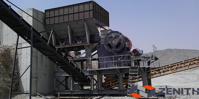 Zenith Stone Jaw Crusher with Capacity 20-800tph