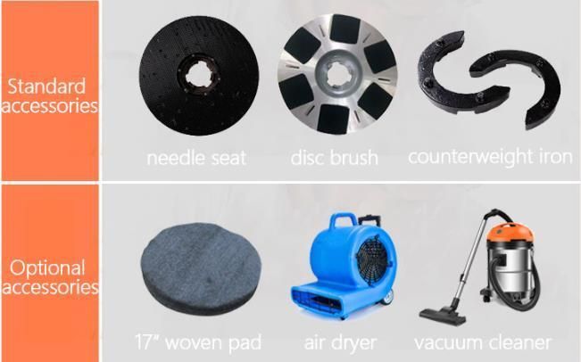 Hotel Lobby Marble Floor Polishing Hand Push Small Crystal Surface Ceramic Tile Floor Maintenance Refurbishment Machine