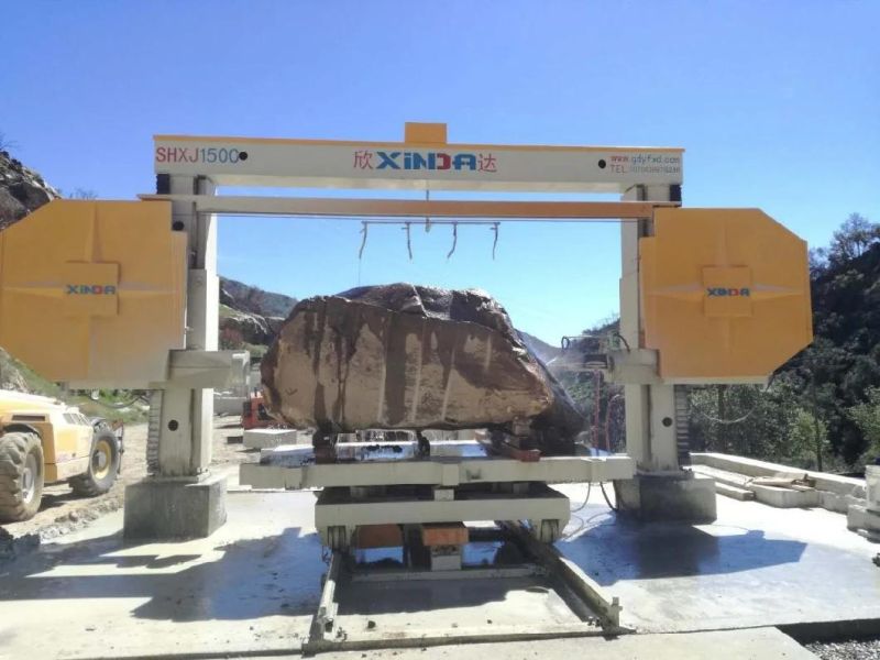 SHXJ1500 CNC wire saw shaping stone cutting machine with turning table