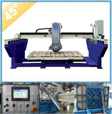 Automatic Granite Bridge Saw with Blade Tilting 45 Degrees for Countertops Cutting (XZQQ625A)