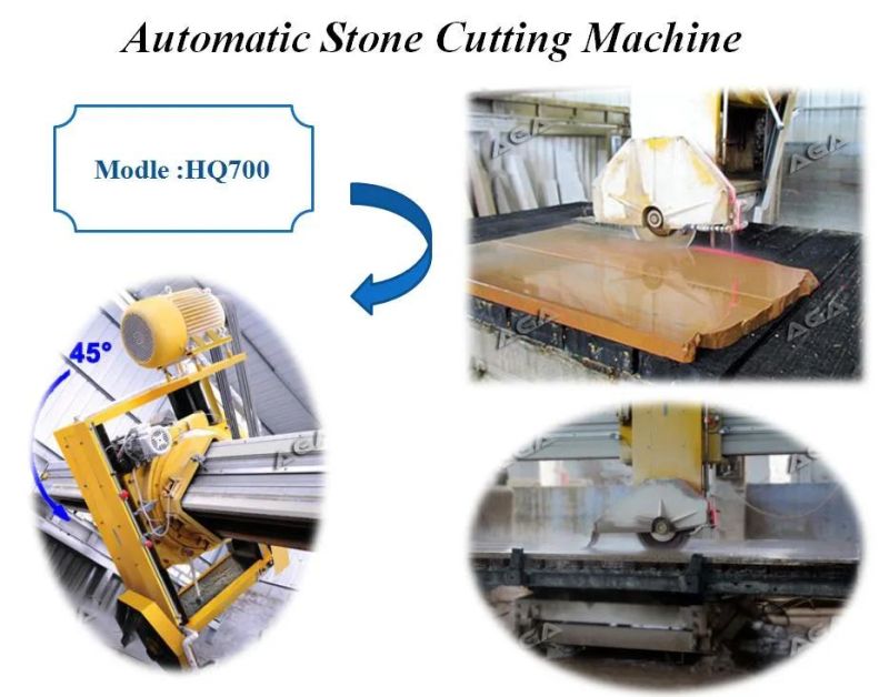 Laser Bridge Saw Machine for Cutting Granite Floor Slab Step Countertop Tile Factory Direct Sales (HQ700)
