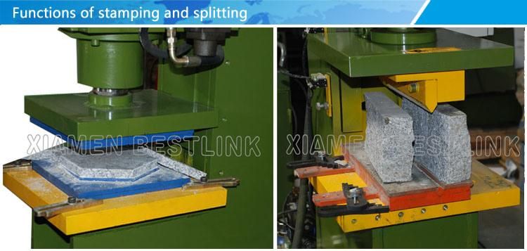 Natural Stone Hydraulic Stamping Machine for Splitting Slabs Special Shape