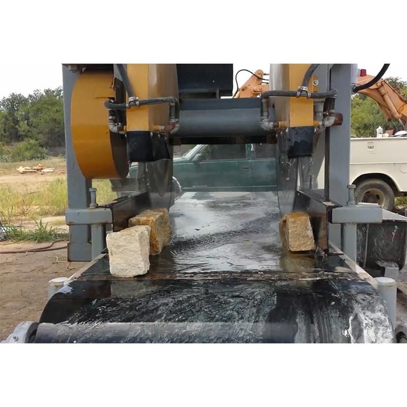 Double Group Cutting Blades Stone Tile Cutter Continuous Double Blade Cutter