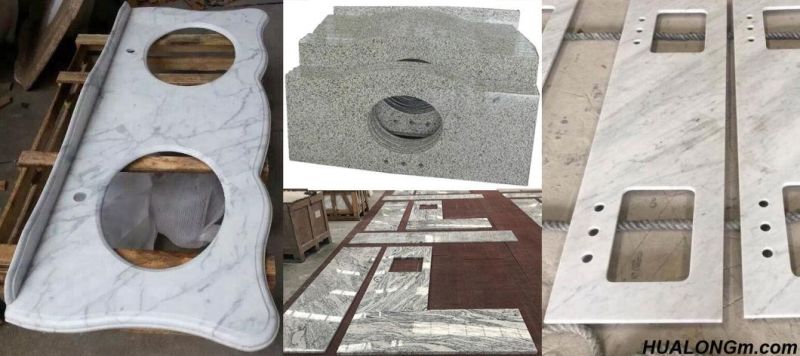 Hualong Hlcnc-3319 CNC Stone Processing Engraving Grinding Center for Countertops Edge Polishing for Marble and Granite