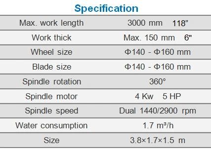Stone Edge Polishing&Profiling Machine for Processing Granite Marble Countertops (MB3000)
