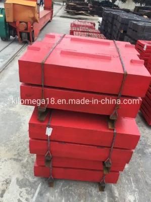 Square Steel Impact Liner Blow Bar for Impact Crusher Parts for Sale