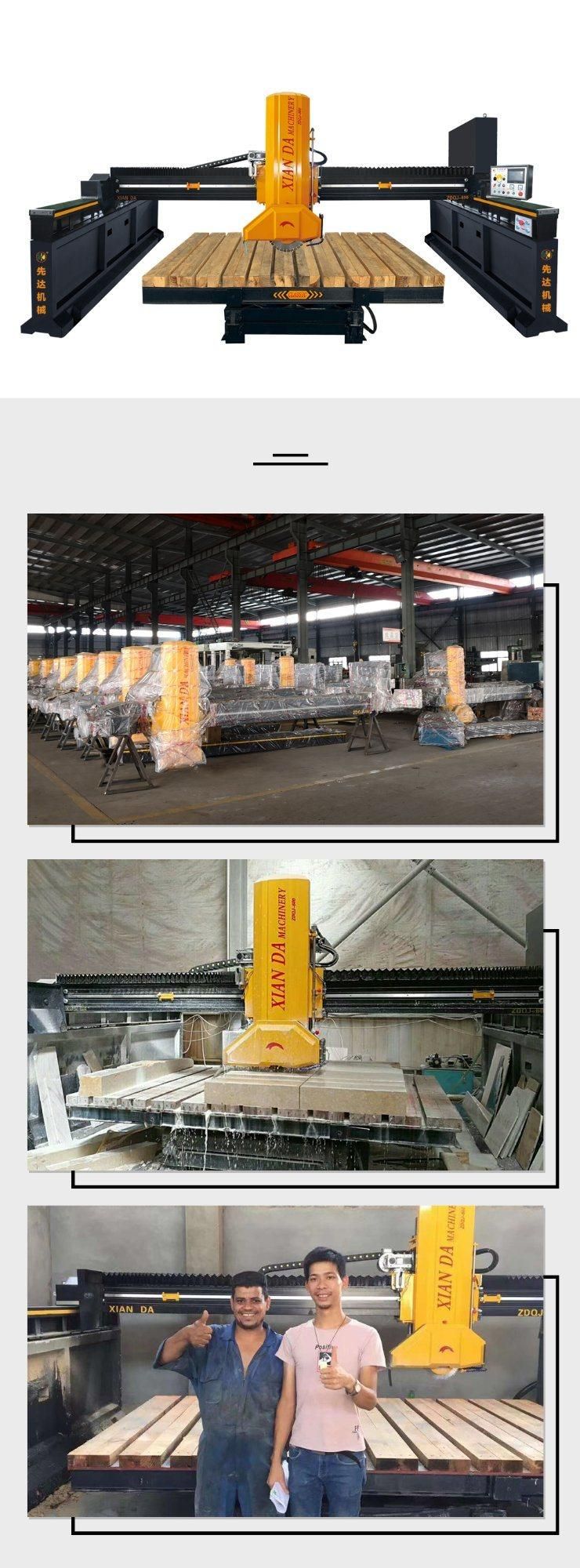 Xianda Stone Machinery Hlsq-700 Infrared Granite Marble Bridge Saw Cutter Slab Cutting Machine with Tilt Table for Sale