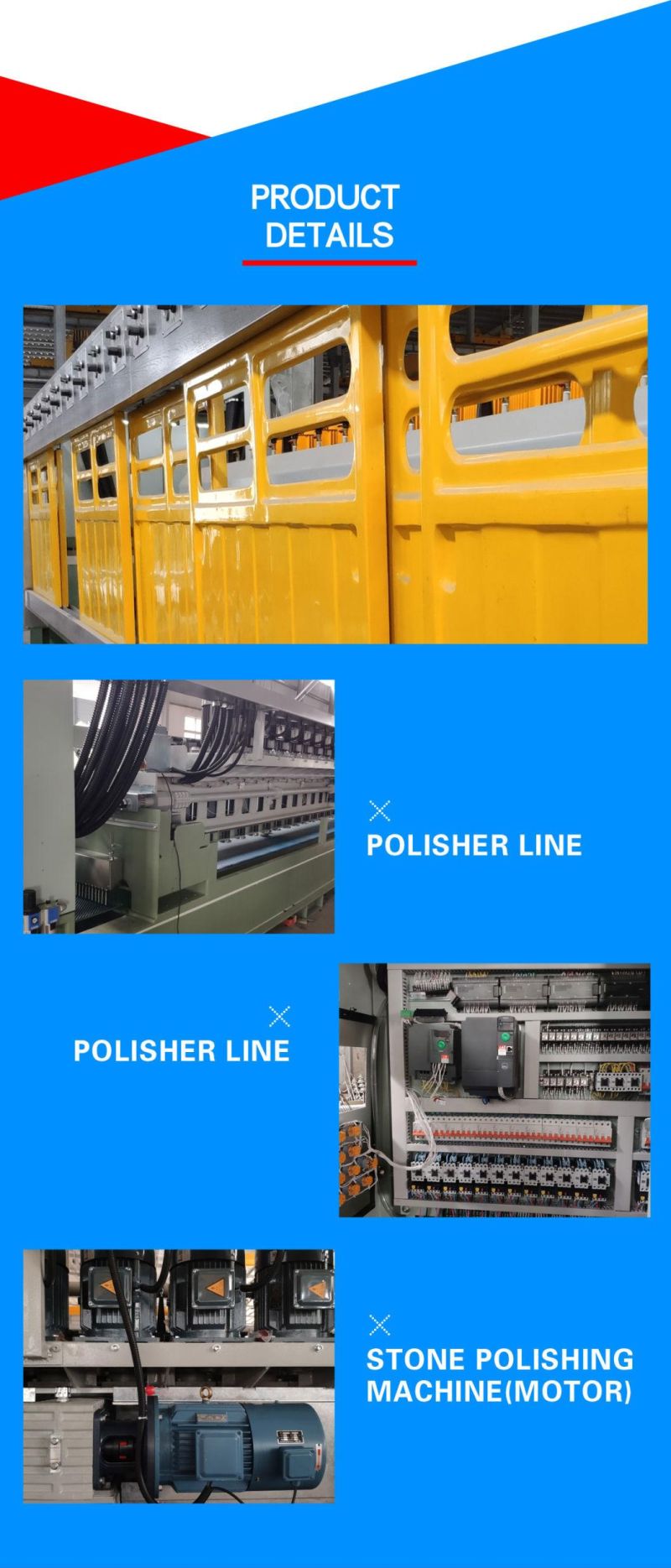 Lxm-12/16/20/24 Automatic Polishing Machine for Stone Slab Grinding - Granite&Marble Polisher Line