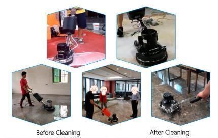 Hotel Lobby Marble Floor Polishing Hand Push Small Crystal Surface Ceramic Tile Floor Maintenance Refurbishment Machine