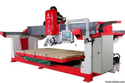 Hualong Marble and Granite Bridge Type Stone 45 Degree Tiling Cutting Machine Cutter Stone Cutting Machine