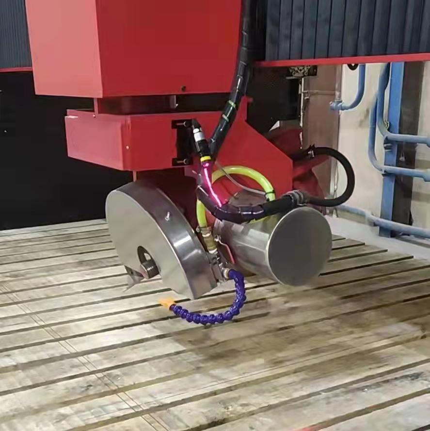 5 Axis 4 Axis CNC Stone Cutter Marble Granite Tilting Head Cutting Machine
