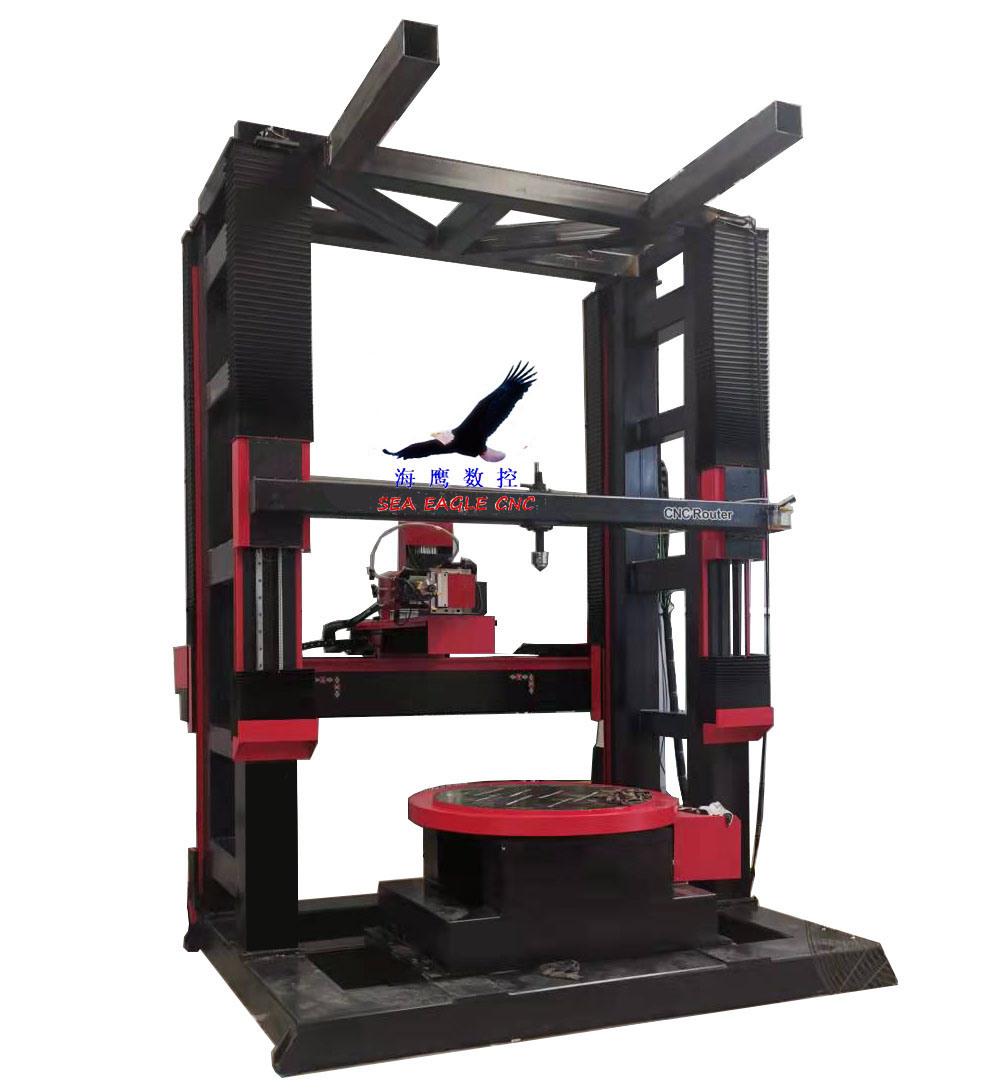 Vertical 4 Axis Engraving Machine Carving 700*150cm Stone