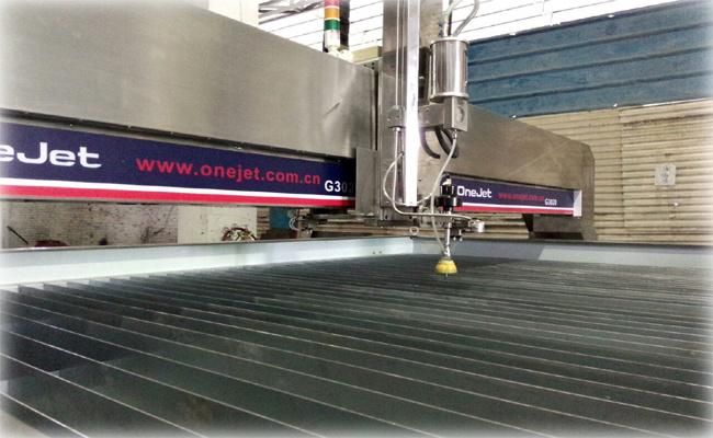 Onejet-G3020 Waterjet with Kmt H2O Jet50 Pump for Stone Cutting