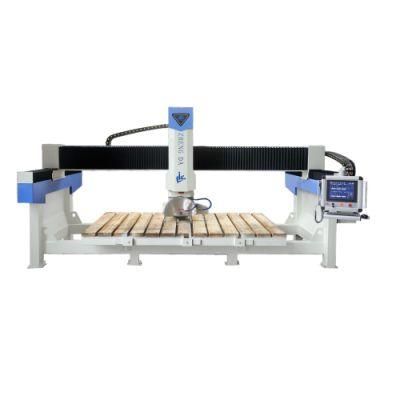 Kitchen Countertop Slab Granite Edge Cutting Saw 5 Axis Stone CNC Bridge Cutting Machine