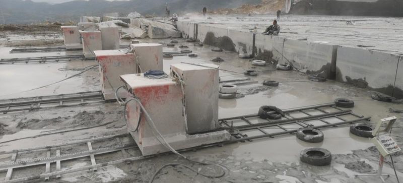 Zhongyuan 45kw Wire Saw Machine for Marble Quarrying