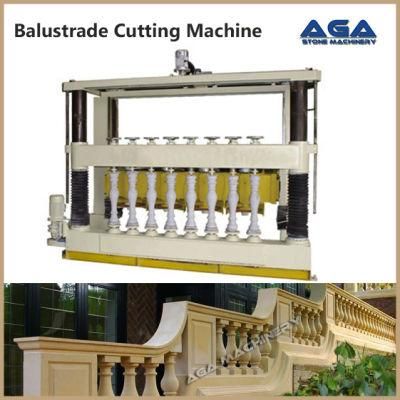 PLC Granite Marble Lathe Cutting Machine for Profile Stone Balustrade Column Dyf600