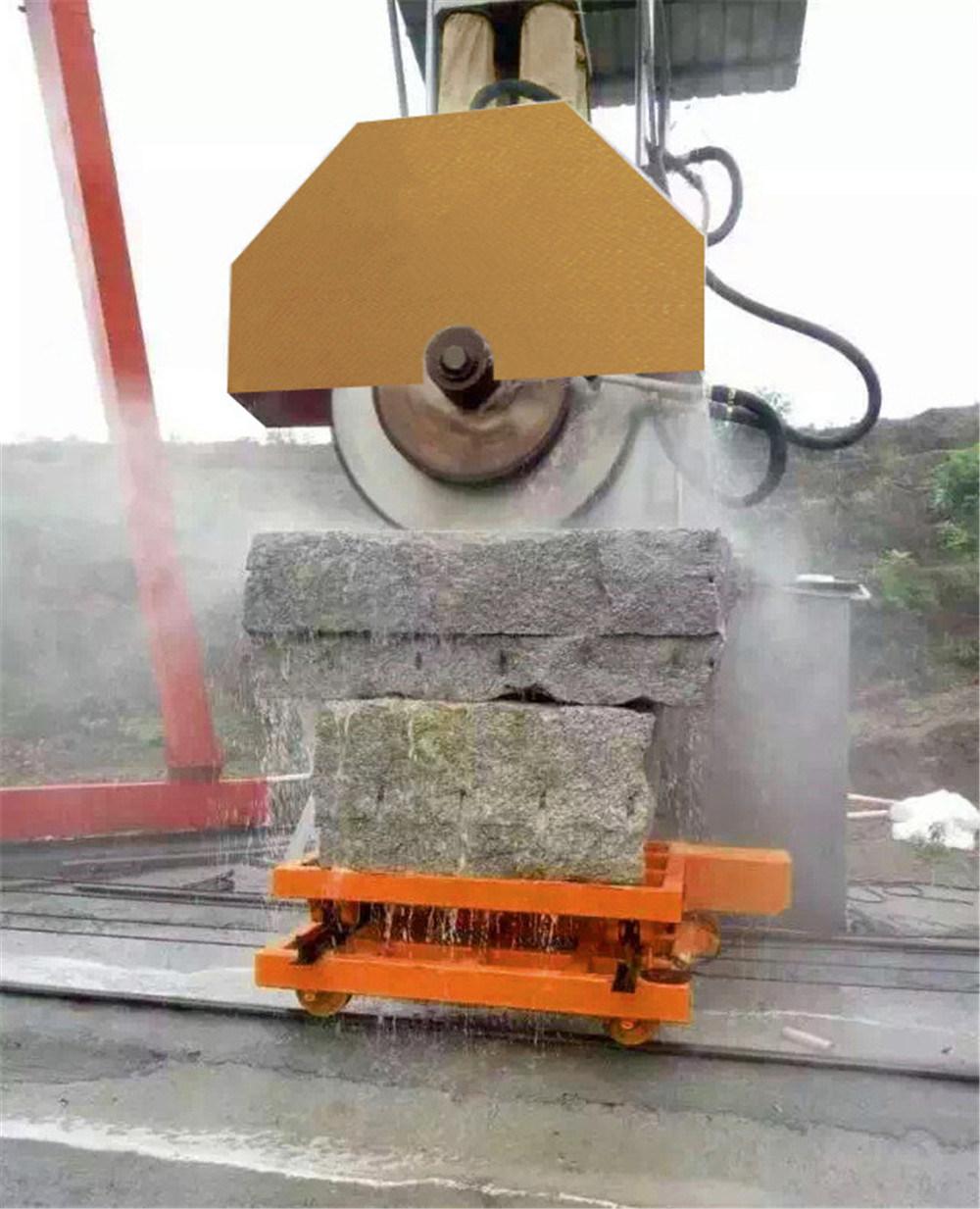 Hydraulic Lift Large Hard Stone Cutting Machine with Multi-Blade