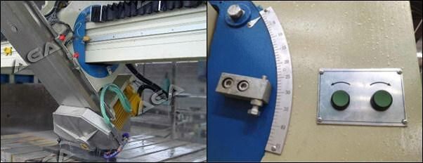 Automatic Granite Bridge Saw with Blade Tilting 45 Degrees for Countertops Cutting (XZQQ625A)