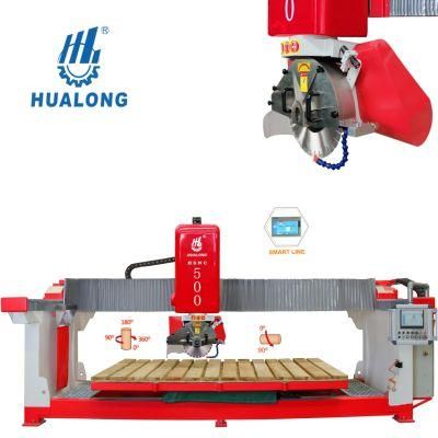 Hualong Stone Machinery to Cut Stone CNC Granite Marble Tile Cutting Machine with 130mm Thickness